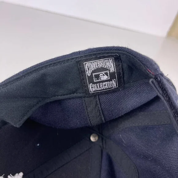 '47 Brand Chicago Cubs Cooperstown Logo Navy Blue Embroidered Wool Blend Hat OS - Picture 7 of 7
